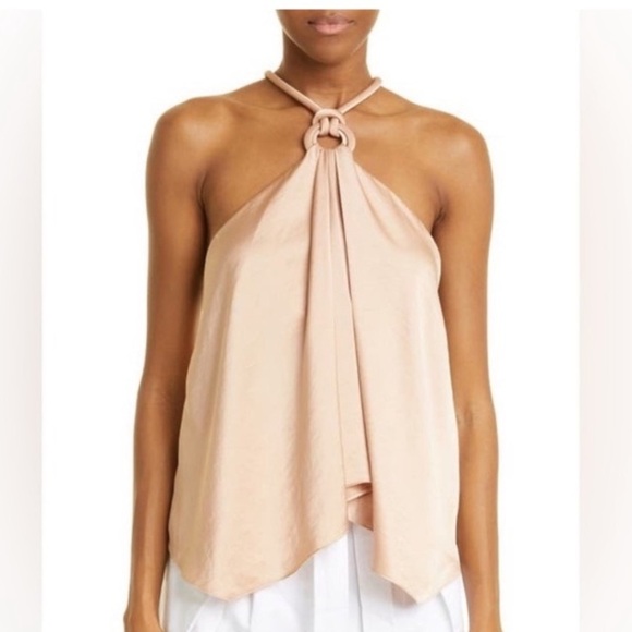 A.L.C. Calypso Halter Tank In Bella Elegant Cream Blush Cami Halter Top NWOT - Picture 1 of 12
